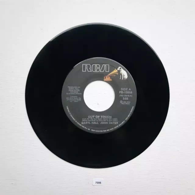 Daryl Hall, John Oates- Out Of Touch- 45 rpm record