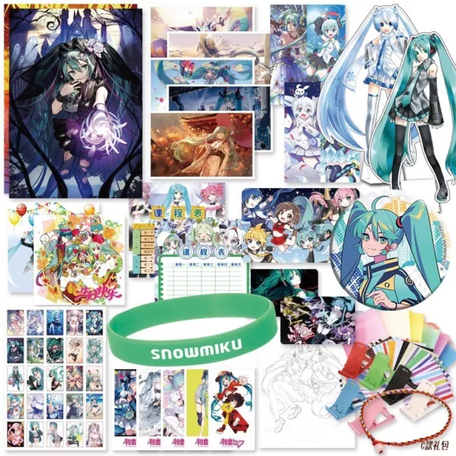 Hatsune Miku Gesang japanischer Anime 30 cm Geschenktüte Sammlung Spielzeug Abzeichen Bilder 2