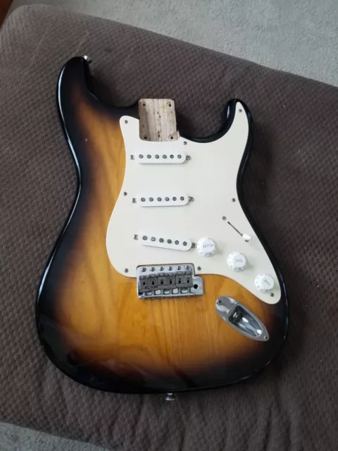 Strat Style 2 Tone Sunburst Body With Custom Shop Texas Special Pickups