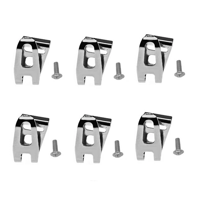 6X Gancio E Viti Clip Da Cintura Per Trapani Cordless Makita Lxt E Driver Per Impatto