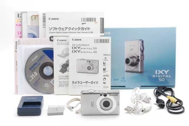 [TOP MINT Box] Canon IXY 50S 10x Optical Zoom 10.0MP Digital Camera Silver Japan