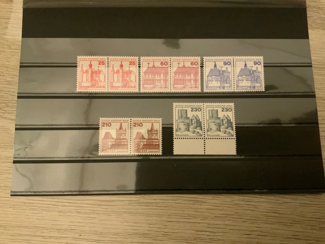 Berlin MiNr. 587-590/611 waagerechte Paare postfrisch!!!