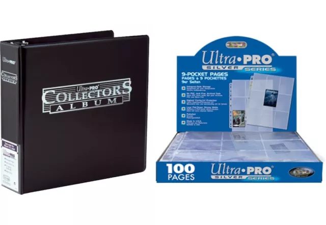 Black Collector Card Album + 100 Ultra Pro 9-Pocket Ordnerseiten