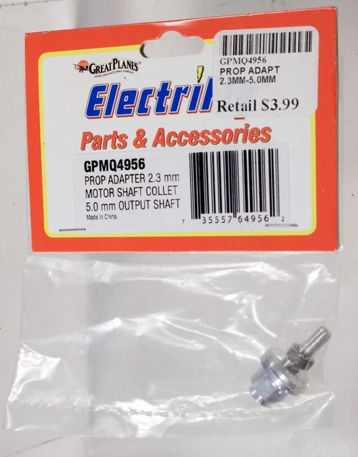 Great Planes Collet Prop Adapter 2.3mm - 5mm Prop Shaft GPMQ4956
