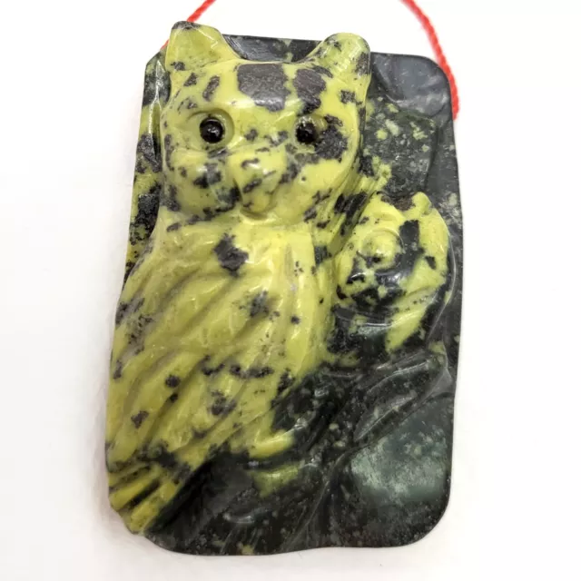 Natural Color Jasper Carved Owl & Fish Pendant Bead Gemstone Charm Free Ship