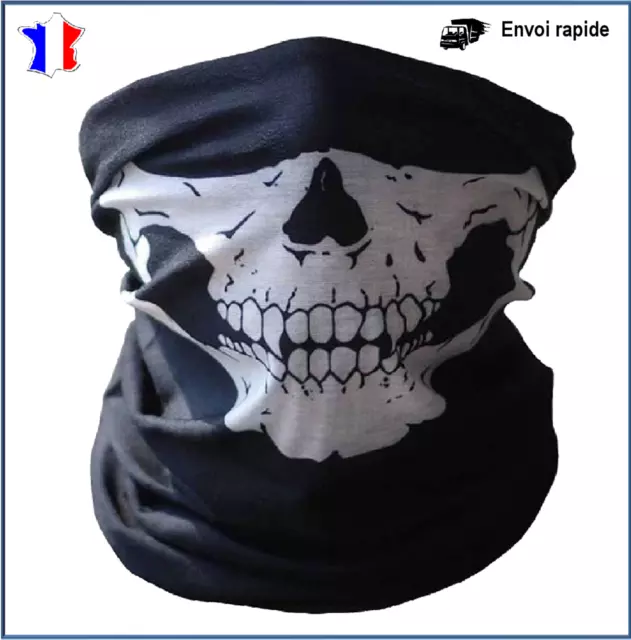 Cagoule tête de mort Masque moto