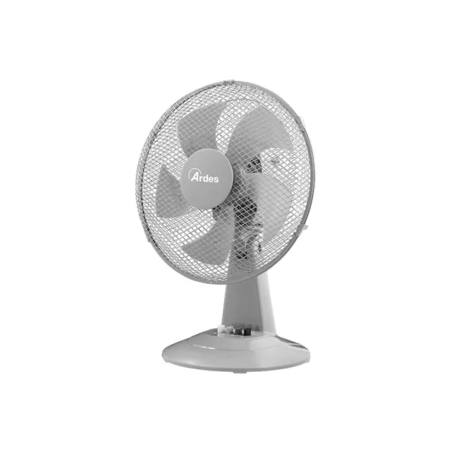 Ardes AR5ST30G Ventilatore Da Tavolo 30Cm, 5 Pale, 50W, 3 Velocità