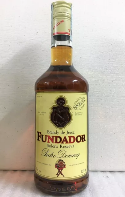 1 Bt. Brandy Fundador Solera Reserva Pedro Domecq - 700ml 38,5% - bella bevuta