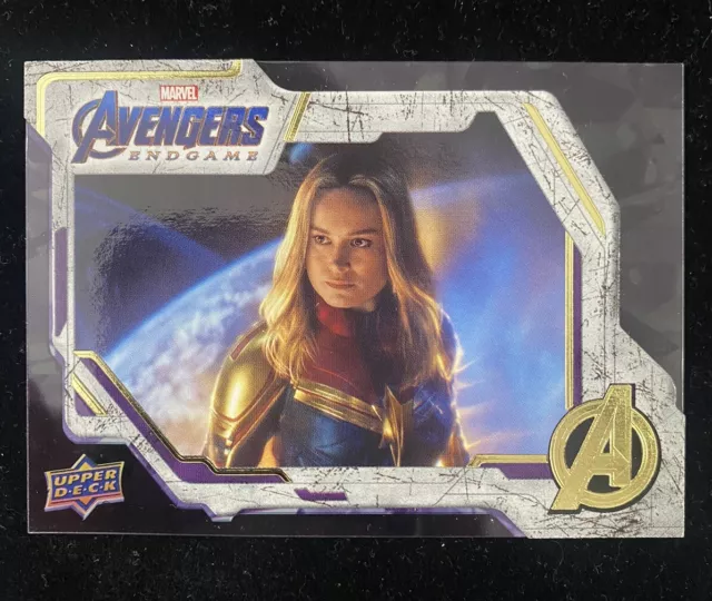 2020 Upper Deck Avengers Endgame Captain Marvel Tier 1 Purple Card #11