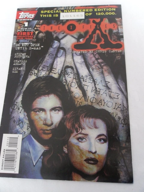 X-FILES #1 1st Scully Mulder Comics TV 1995 TOPPS Serial Number VARIANT