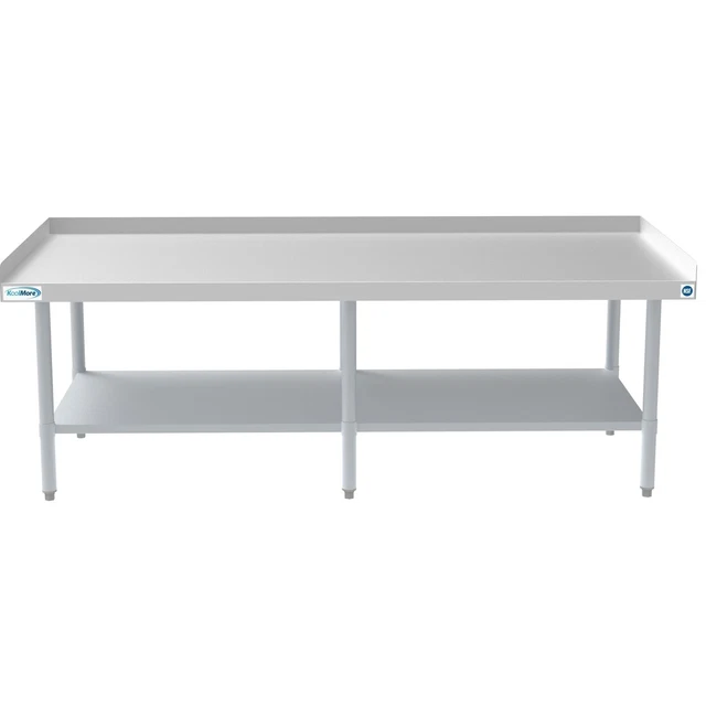 30" X 72" 16-Gauge Stainless Steel Equipment Stand With Galvanized Undershelf,