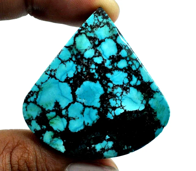 95 ct Natural Blue Spider Turquoise Gem Rough Untreated Mined Gemstone