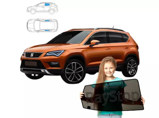 Sonnenschutz für Seat Ateca ab 2016- Sonnenblenden 2-teilig auf Magneten