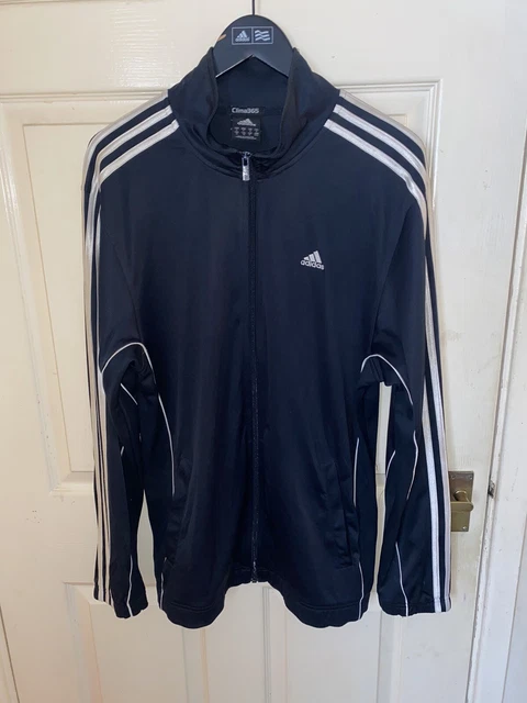 Adidas tuta top uomo blu medio clima365 giacca M tre righe cappotto 2007