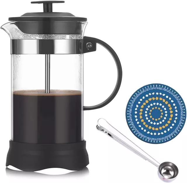 Cafetiere Coffee Press, Triple Stainless-Steel Filter, French Press Coffee Maker