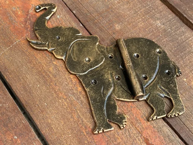 Animal Hinge Elephant Hardware Door Decor Zoo Lock Savannah Hand Forged Shutter