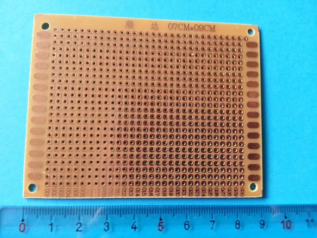 2x Carte de Prototypage PCB Board breadboard perforée 2.54mm simple face 5x7cm