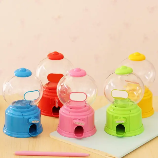 T0# Cute Sweets Mini Candy Machine Bubble Gumball Dispenser Coin Bank