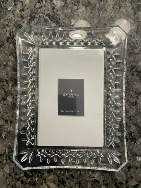 Waterford Crystal Lismore Photo Frame Fits 4 x 6 Inch Photo Wedding Registry