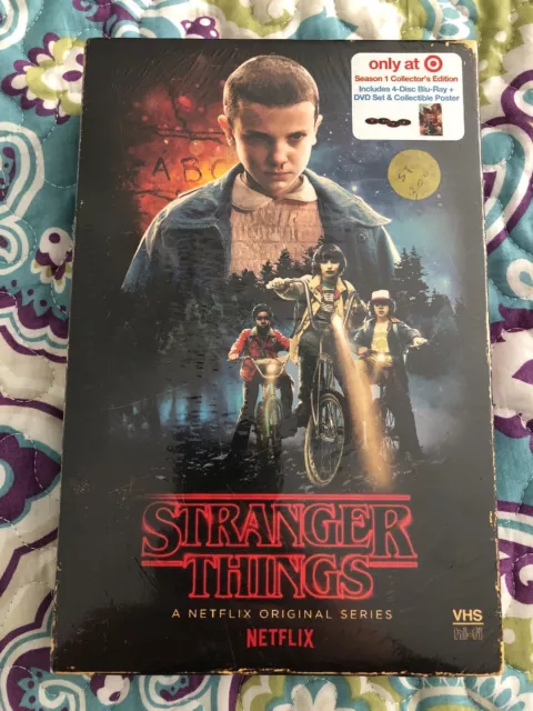 New Stranger Things Season 1 Blu Ray Dvd Target Exclusive Vhs Packing + Poster