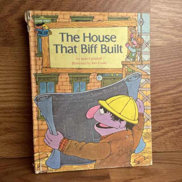 The House That Biff Built Vintage Hardcover 1980 Sesame Street Book Club