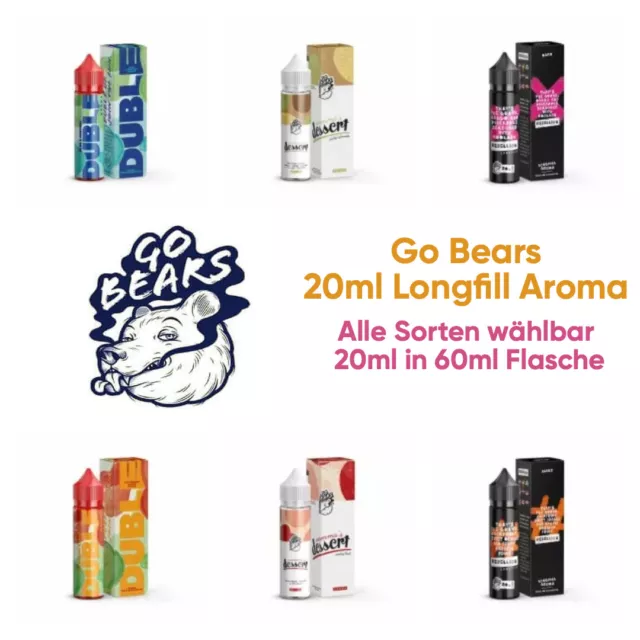 Go Bears Longfill 20ml Aroma in 60ml Flasche zum Mischen von eLiquid Liquid