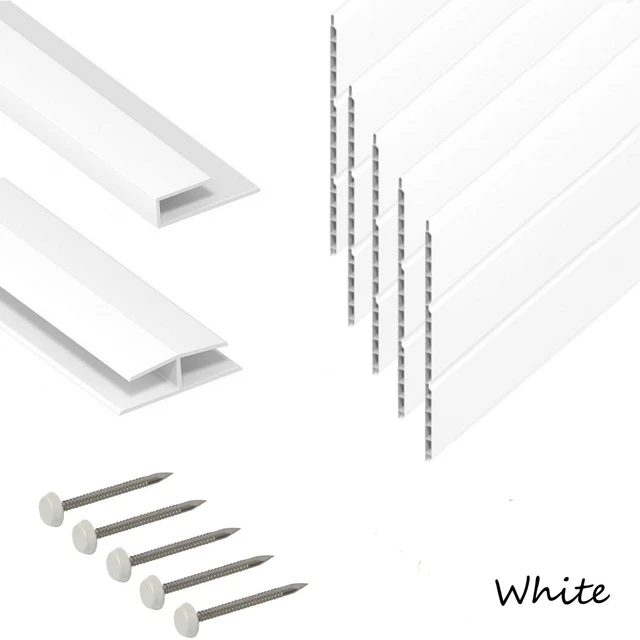 HOLLOW SOFFIT BOARD 5m Cladding UPVC Tongue and Groove Cladding Panel