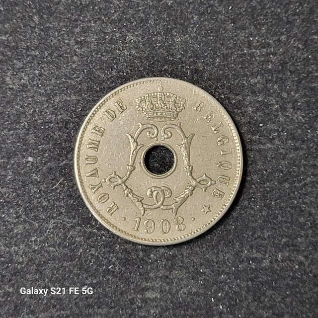 Belgium 25 Centimes KM# 62 1908   B124  I COMBINE SHIPPING