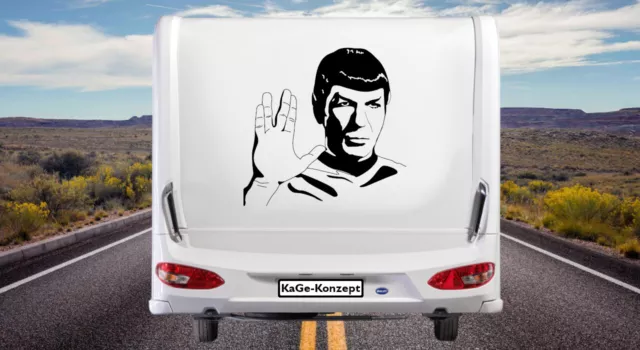 Wohnwagen und Wohnmobil Aufkleber - Star Trek Enterprise Spock