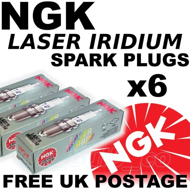 6x NGK Iridium Spark Plugs For Ford MONDEO 2.5 DURATEC SFI V6 24V 00 >07 No. 90