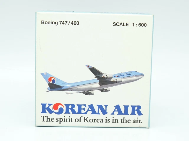 Maquette Avion Schabak Kuwait Airways Boeing 747 - Échelle 1/600, Métal, Neuve En Boîte, Collection