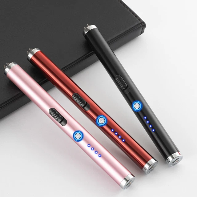 FR Portable Pulse Ignition USB Rechargeable Kitchen Lighters for Candles Gas Sto