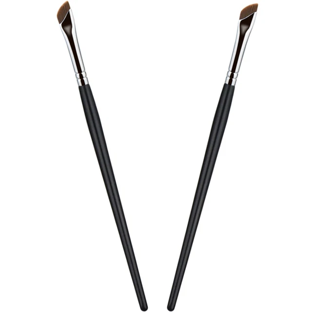 2 un. Cepillo delineador de ojos en ángulo cepillo corrector cepillo de maquillaje cepillo para mujer