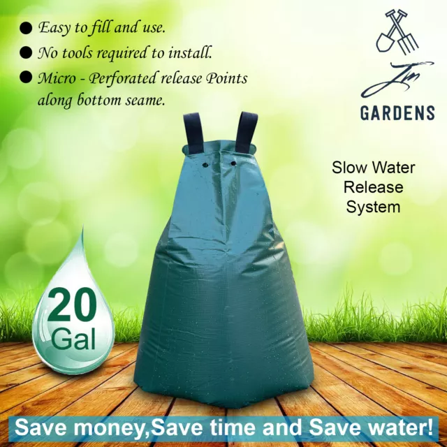 Slow Release Water Bag, Tree Irrigation Bag, Soil Irrigate Sack, 20 gallons