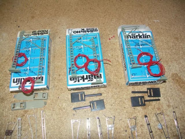 Marklin Ho Scale Selection Of Various Catenary Parts, Clean