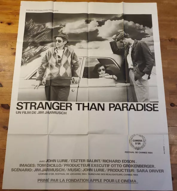 Affiche Originale STRANGER THAN PARADISE 120X160