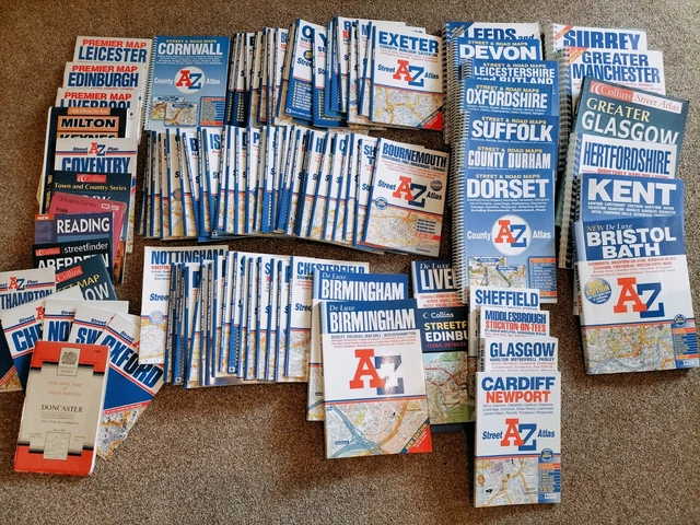 UK MAPS: A-Z Street Atlas, County maps, Collins, OS, Make a bundle #MAP ...