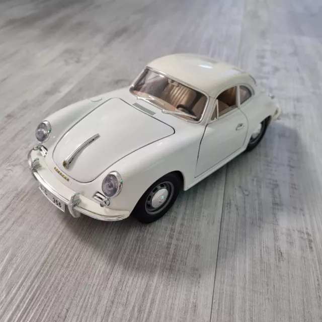 Bburago Burago Porsche 356 B (1961) Modellauto 1:18, cremeweiß - TOP