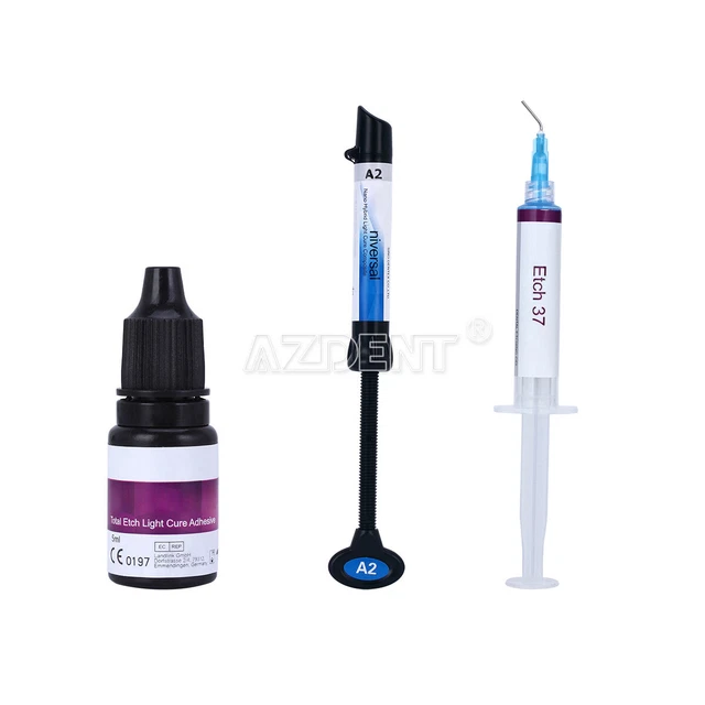 DENTAL LIGHT CURING Bonding Resin Syringe/37Acid