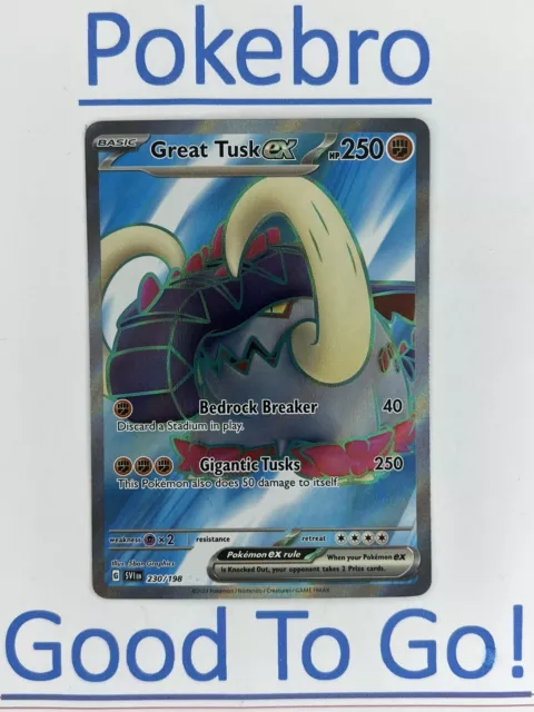 Pokemon - 123/198 - Presa Grande ex (Great Tusk) - Scarlet & Violet Base -  SV1PT