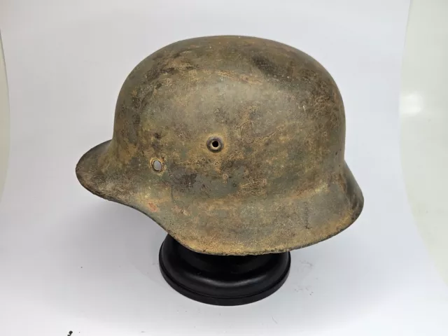 Stahlhelmglocke M40 Q64 Stahlhelm Helmet 2.Weltkrieg WK2 WW2 Dachbodenfund WH