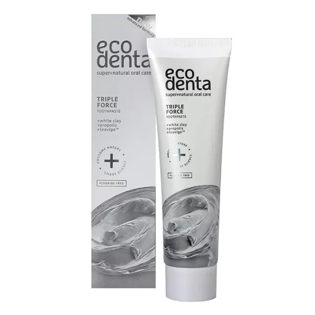 Ecodenta Triple Effect Toothpaste 100ml White Clay Propolis + Teavigo 100ml