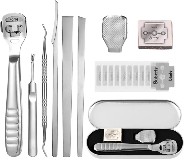 Set Pedicure Professionale con Lame di Ricambio Set Lima Piedi Cura dei Calli