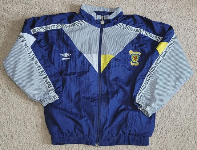 値下げ可 【90s】Umbro Scotland tracktop jacket 1991-93 Scotland Umbro Track Jacket - 6/10 - (L)