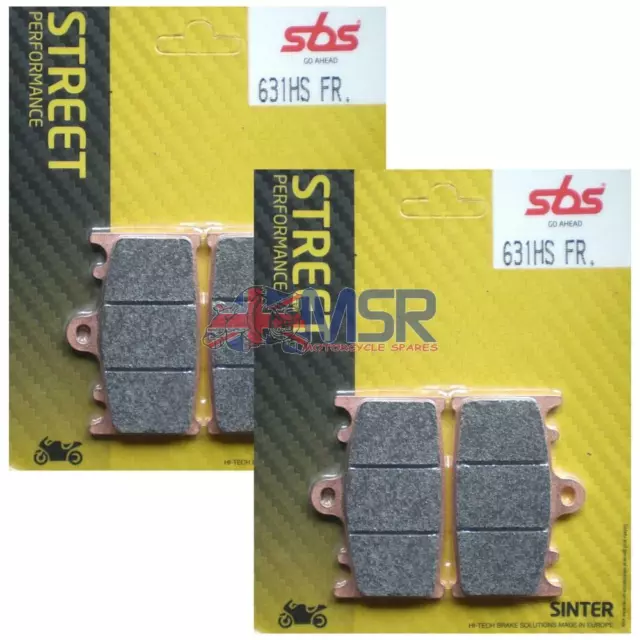 Kawasaki ZZR600 Front Brake Pads SBS Sintered 631HS 1990-2007