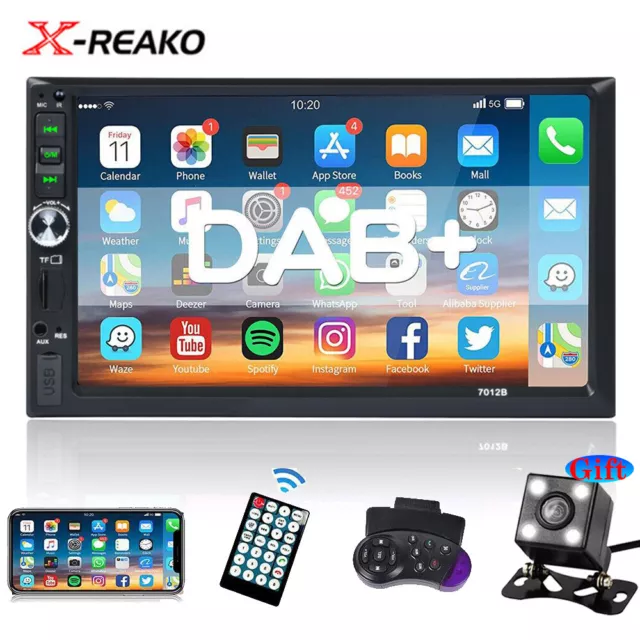 Bluetooth Car Radio Stereo HD 7 Inch Double 2DIN FM USB/MP5 Player Touch Screen