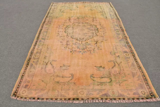 Antike Teppiche, türkischer Teppich, 5,5x9,6 ft großer Teppich,...