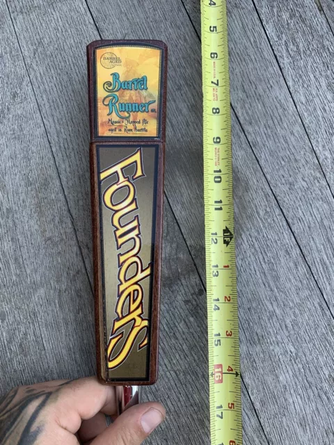 Founders Brewing Barrel Aged Series Barrel Runner Mosaic Hopped Beer Tap Handle