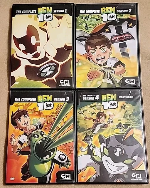BEN 10: COMPLETE TV Series DVD Cartoon Network Season 1-4 1 2 3 4 LOT ...