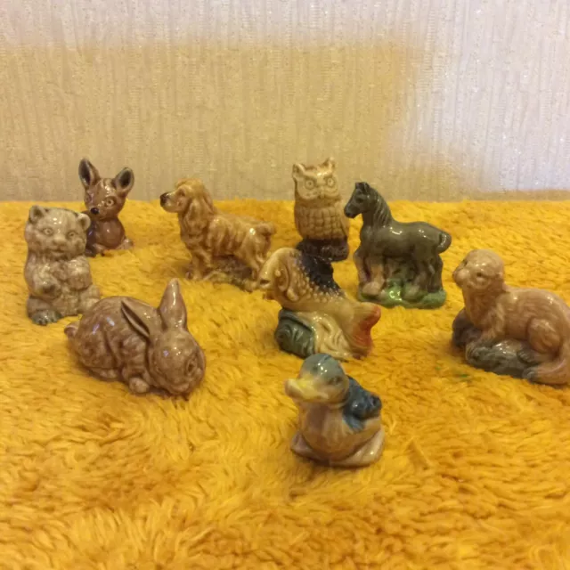 Collection of Nine Wade Whimsies, Including the Duck (386)